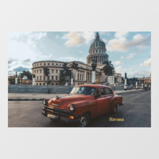 Havanna Kuba Vintage-Klassiker Fensteraufkleber