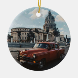 Havanna Kuba Vintage-Klassiker  Keramik Ornament