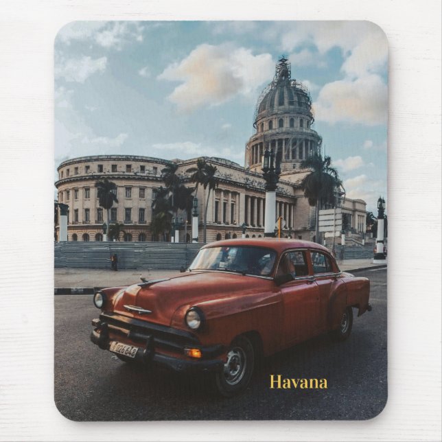 Havanna Kuba Vintage-Klassiker  Mousepad (Vorne)