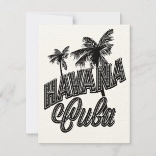 Havanna Kuba Vintage-Schriftart Kunst.