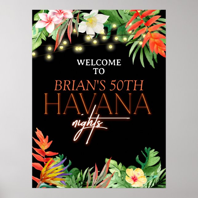 Havanna Nights, Havanna Nights Party, Tropical Poster (Vorne)