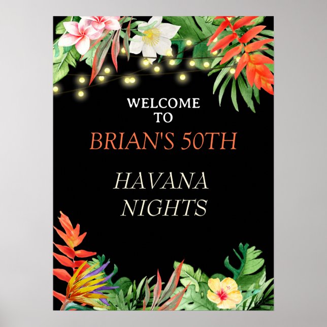 Havanna Nights, Havanna Nights Party, Tropical Poster (Vorne)