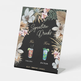 Havanna Nights Kubanische Unterschrift Drinks Sockelschild