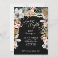 Havanna Nights Tropical Floral Kuban 30. Geburtsta