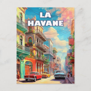 Havanna, Stadt der tausend Farben unter dem Himmel Postkarte