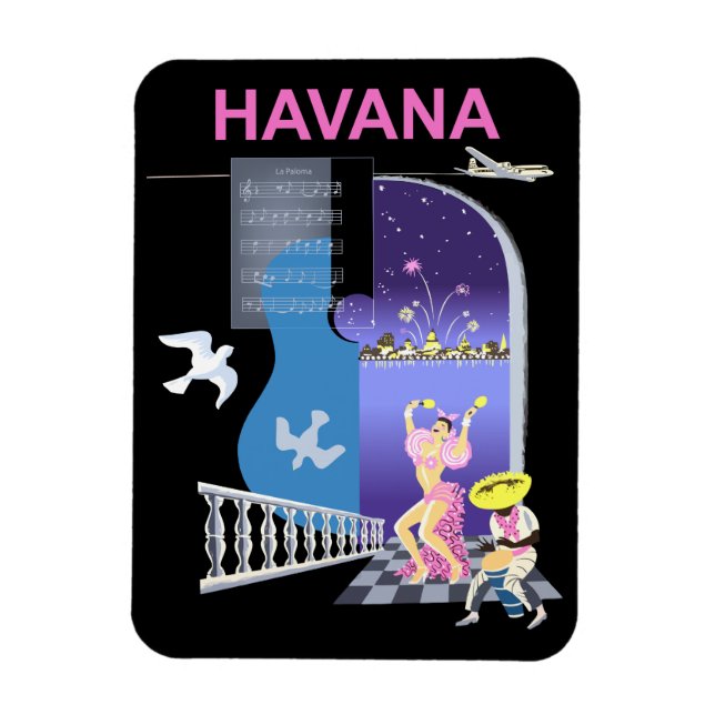Havanna, Tanzabende, Vintag Magnet (Vertikal)
