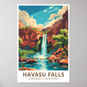 Havasu Falls Grand Canyon Kunst, Dichtung und Musi Poster