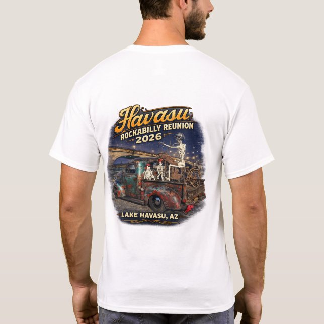 Havasu Rockabilly Reunion 2026 T-Shirt (Rückseite)