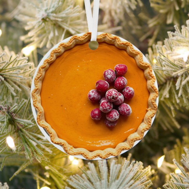 Have a Berry Nice Christmas | Pumpkin Pie Ornament Aus Metall (InSitu)