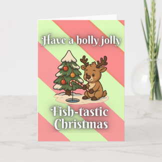 Have a holly jolly fish-tastic Christmas Card Karte