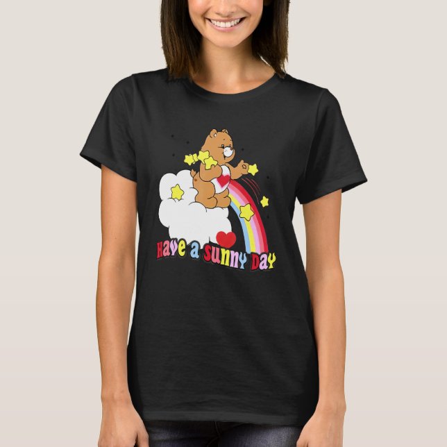 Have A Sunny Day Teddy Bear Rainbow T-Shirt (Vorderseite)