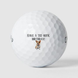 Have a Tee-rific Birthday! - Dog Lovers Playful  Golfball