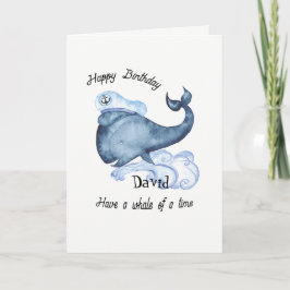 Have a Whale of a Time Birthday Card Karte