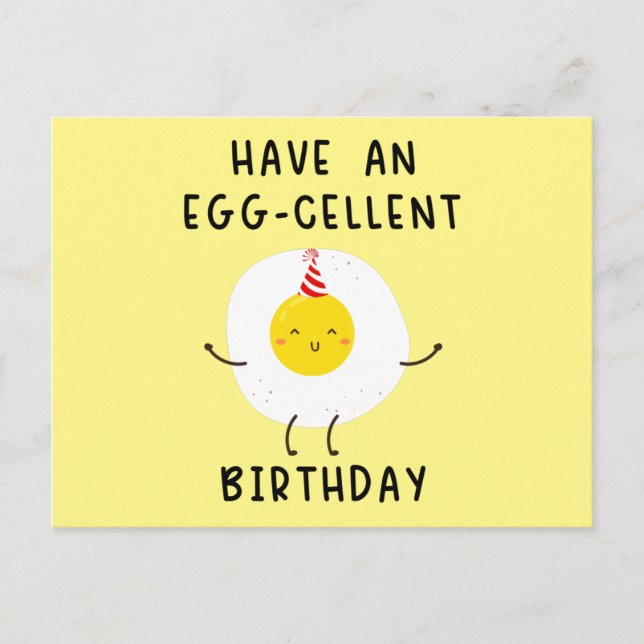 have an eggcells birthday funny birthday postkarte (Vorderseite)