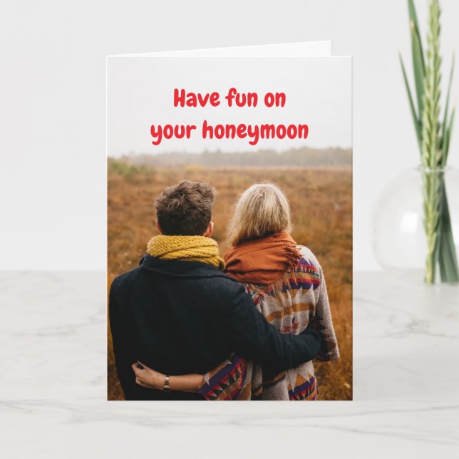 Have fun on your honeymoon. karte (Vorderseite)