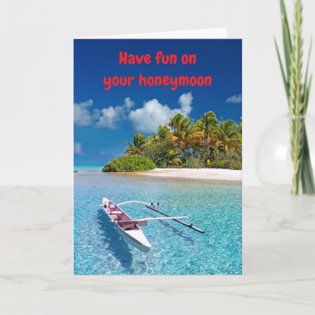 Have fun on your honeymoon. karte (Vorderseite)