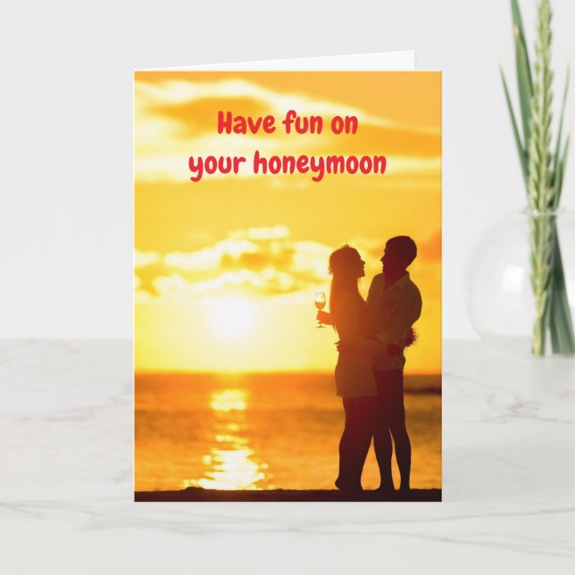 Have fun on your honeymoon. karte (Vorderseite)
