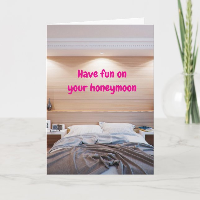 Have fun on your honeymoon. karte (Vorderseite)