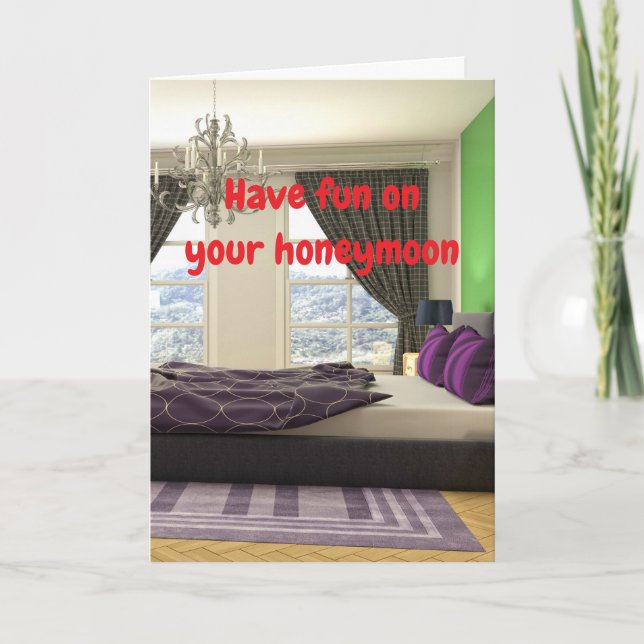 Have fun on your honeymoon. karte (Vorderseite)