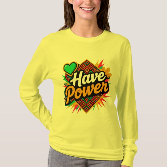 Have Power – Slavic Spirit, Autumn Energy, Tribal  T-Shirt (Vorderseite)
