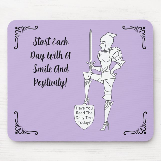 "Have You Read the Daily Text Today?" Mousepad (Vorne)