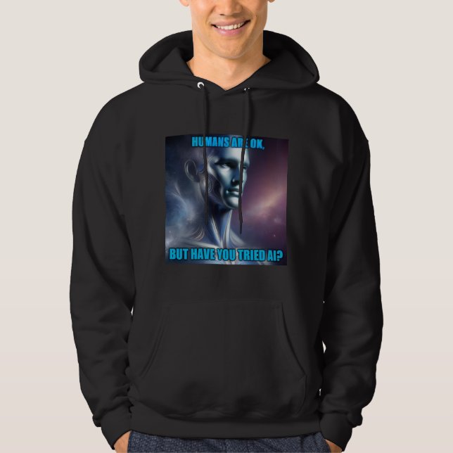 Have you Tried AI - Men's Black Hoodie (Vorderseite)
