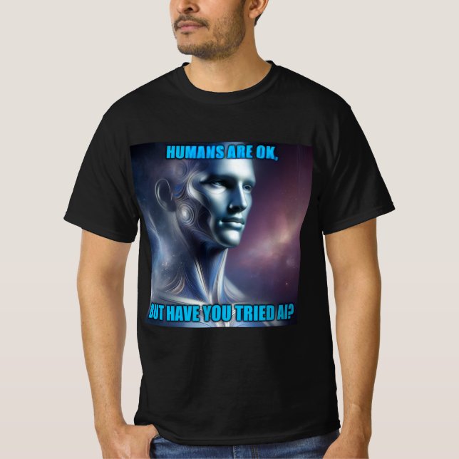 Have you Tried AI - Men's Black T-Shirt (Vorderseite)