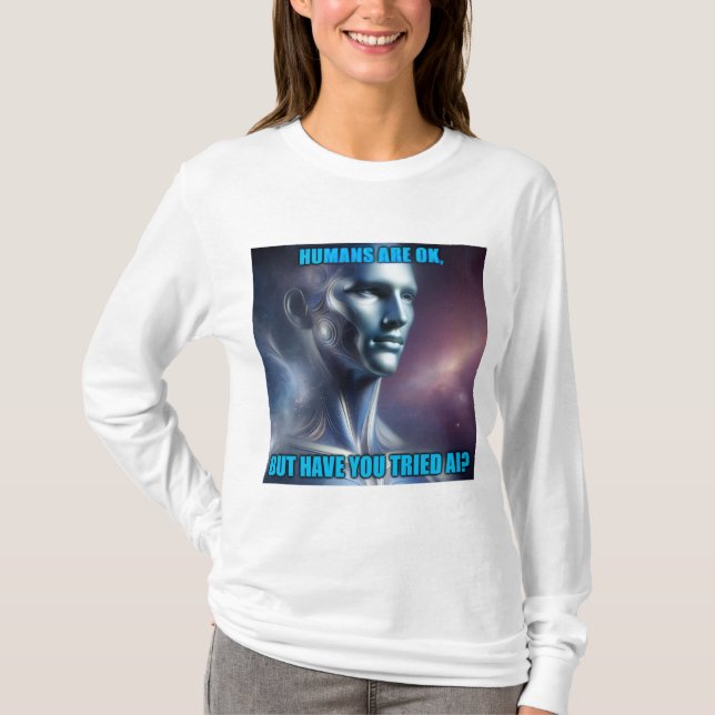 Have you Tried AI - Women's White Long Sleeve T-Shirt (Vorderseite)