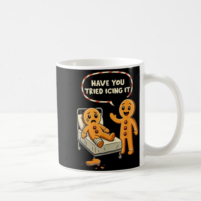 Have You Tried Icing It Gingerbread Nurse Christma Kaffeetasse (Rechts)