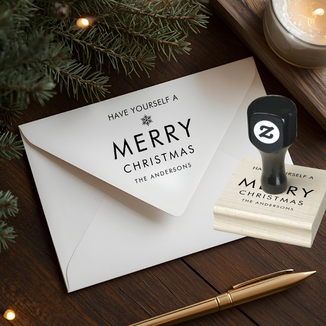 Have Yourself A Merry Christmas Personalized Gummistempel (Von Creator hochgeladen)