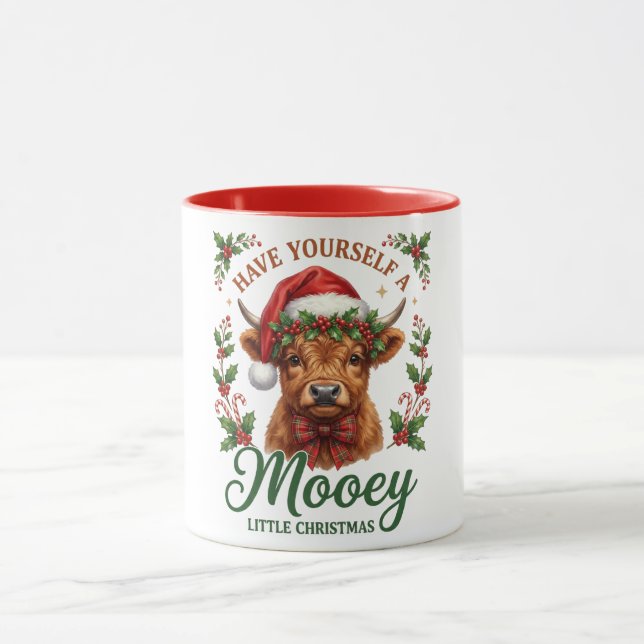 Have Yourself A Mooey Little Christmas  Tasse (Zentrum)