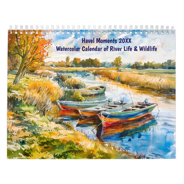Havel Moments 2026 – Watercolor Calendar of River  Kalender (Titelbild)