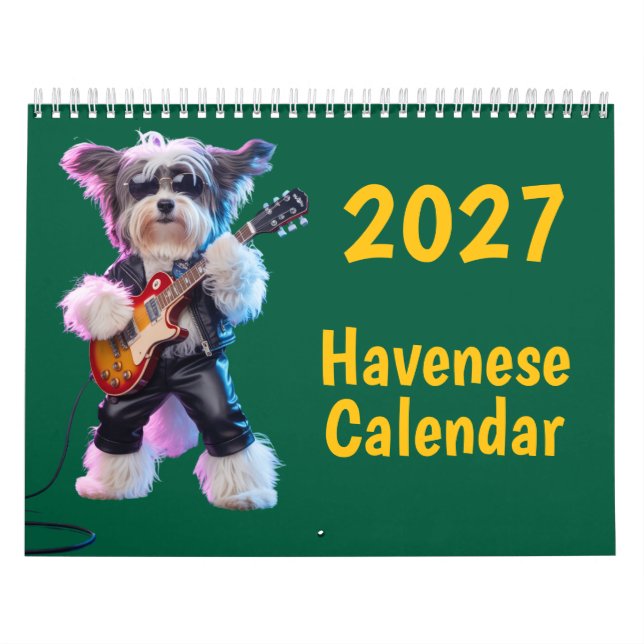 Havenese-Hundekalender 2027 Kalender (Titelbild)