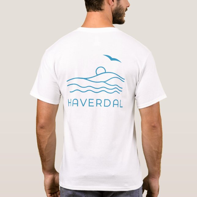 Haverdal Sweden Ocean Holiday T-Shirt (Rückseite)