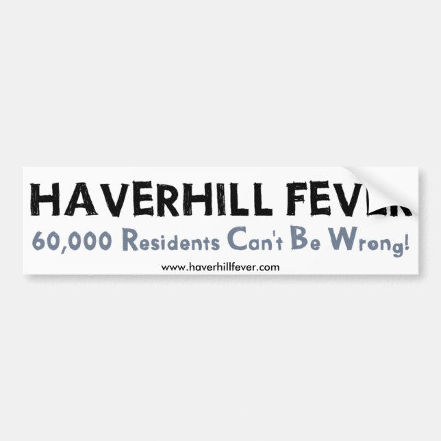 Haverhill Fieber-Autoaufkleber Autoaufkleber (Vorne)