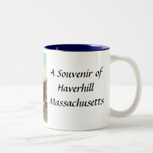Haverhill, Mass, Souvenir-Tasse Zweifarbige Tasse