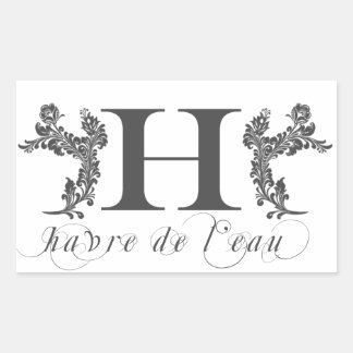 Haverleau: Rechteckkleber Rechteckiger Aufkleber