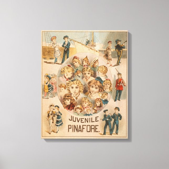 Haverly's New York Juvenile PinaVordertheater Leinwanddruck (Vorderseite)