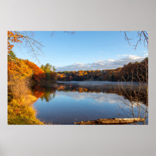 Haviland Cove Beach in Glens Falls, NY Poster