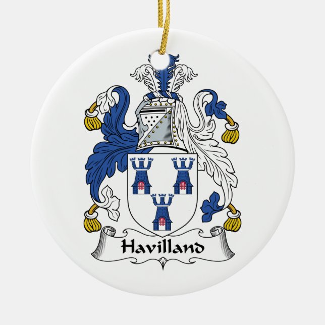 Havilland Familienwappen Keramikornament (Vorne)