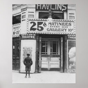 Havlin's Theatre, 1910. Vintage-Foto Poster