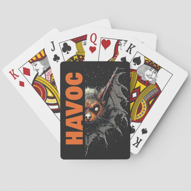 Havoc: Bat-like Creature Design Spielkarten (Rückseite)