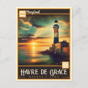 Havre de Grace, Maryland Vintage Postkarte