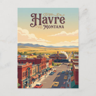 Havre, Montana Postkarte