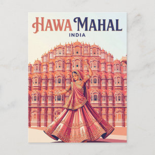 Hawa Mahal Indien Postkarte