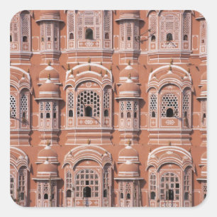 Hawa Mahal (Windpalast), Jaipur 2 Quadratischer Aufkleber