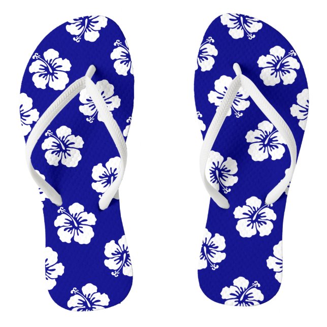 Hawaïen-Hibiscus-Motiv Flip Flops (Fußbett)