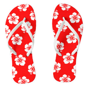 Hawaien-Hibiscus-Motiv Flip Flops