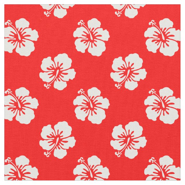 Hawaien-Hibiscus-Motiv Stoff (Nahaufnahme)