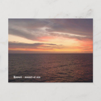 hawaii 2008 (394), Hawaii - Sonnenuntergang auf Se Postkarte